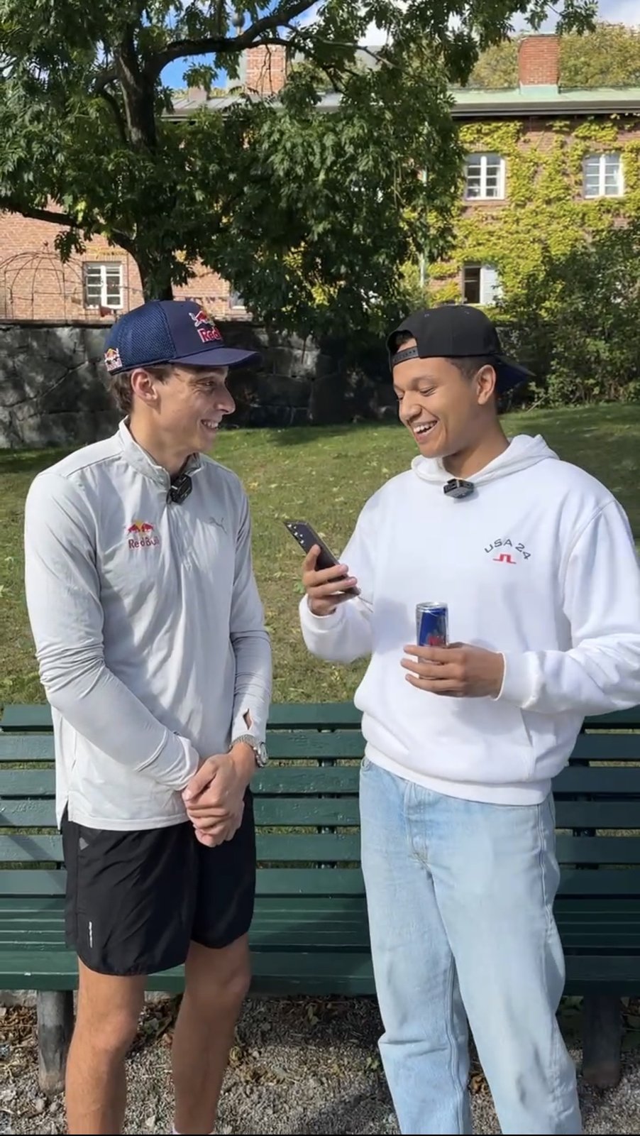 Liam interviewing Mondo Duplantis